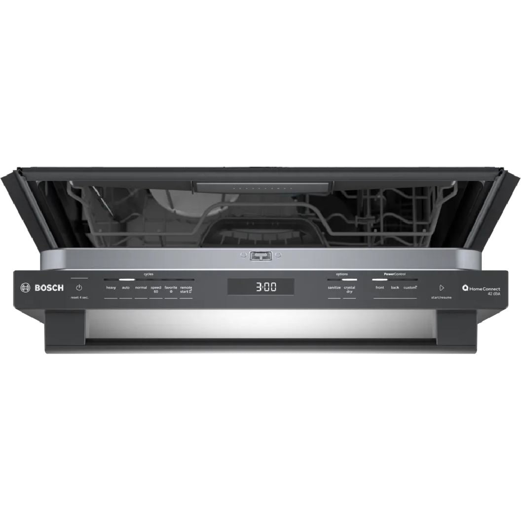 Lave-vaisselle encastrable 24 po, 42 dBA Accier brossé noir - Série 800 avec Wi-Fi