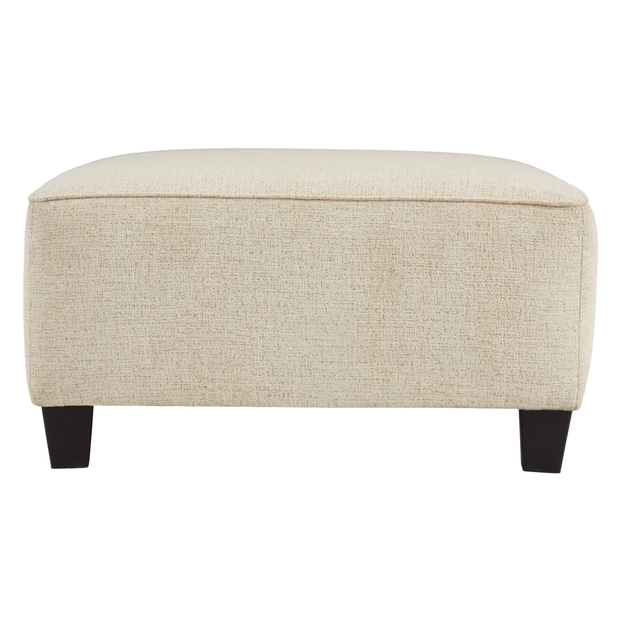 Ottoman surdimensionné Abinger en tissu beige - Abinger