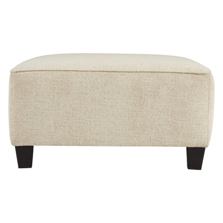 Ottoman surdimensionné Abinger en tissu beige - Abinger