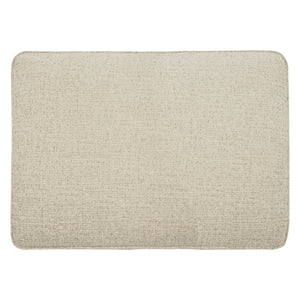 Ottoman Abinger en tissu beige naturel - Abinger