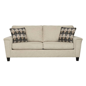 Sofa-lit queen crème tissu - Abinger