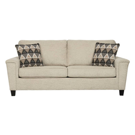 Sofa-lit queen crème tissu - Abinger
