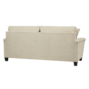 Sofa-lit queen crème tissu - Abinger