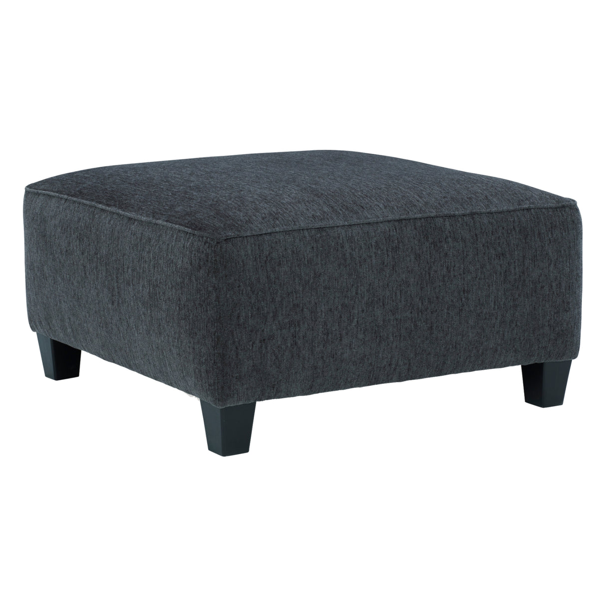 Ottoman surdimensionné Abinger en tissu gris fumé
