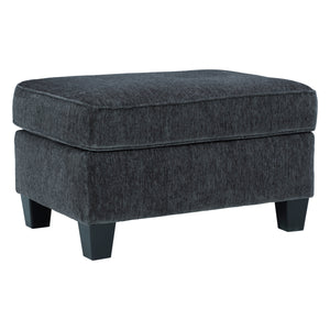 Ottoman Abinger en tissu gris fumé