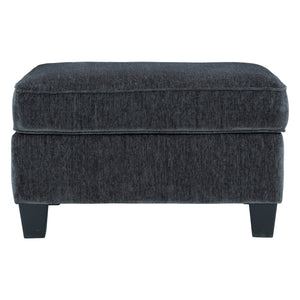 Ottoman Abinger en tissu gris fumé