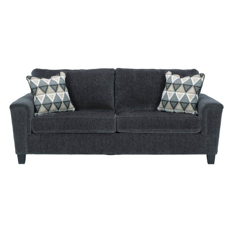 Sofa lit queen gris foncé tissu - Abinger