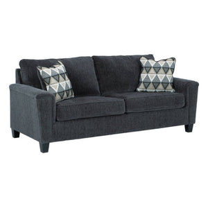 Sofa lit queen gris foncé tissu - Abinger