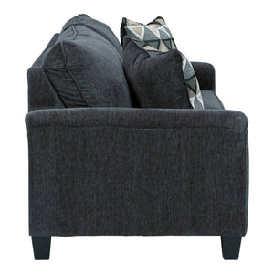 Sofa lit queen gris foncé tissu - Abinger