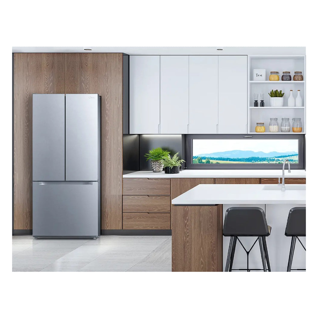 Réfrigérateur porte française 30 po 3 portes 18,4 pi³ Inox Multi Airflow