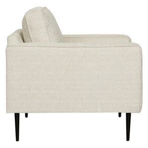 Fauteuil en tissu crème - Hazela
