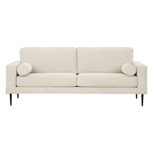 Sofa condo en tissu crème - Hazela