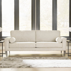 Sofa condo en tissu crème - Hazela