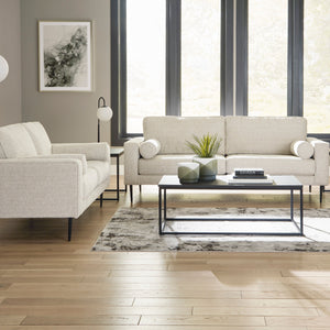 Sofa condo en tissu crème - Hazela