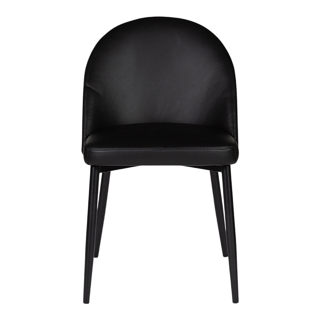 Chaise de salle à manger rembourrée en cuir - Emma