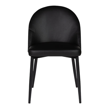 Chaise de salle à manger rembourrée en cuir - Emma