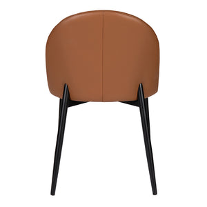 Chaise de salle à manger rembourrée en cuir - Emma