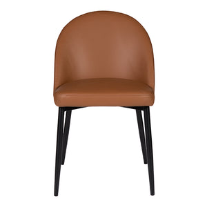 Chaise de salle à manger rembourrée en cuir - Emma