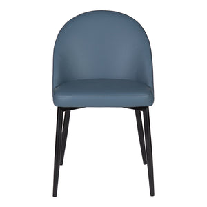 Chaise de salle à manger rembourrée en cuir - Emma