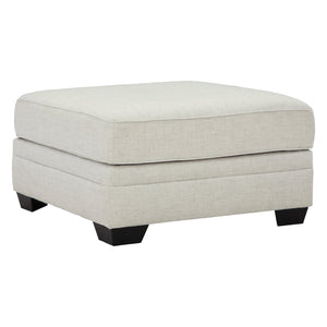 Ottoman surdimensionné Huntsworth en tissu gris