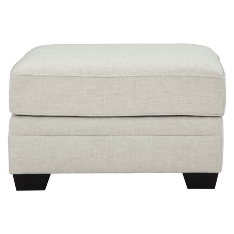 Ottoman surdimensionné Huntsworth en tissu gris