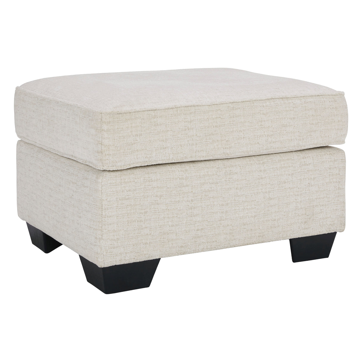 Ottoman Cashton en tissu beige pâle