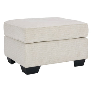 Ottoman Cashton en tissu beige pâle