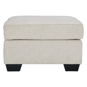 Ottoman Cashton en tissu beige pâle
