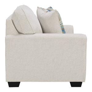 Causeuse en tissu beige pâle - Cashton