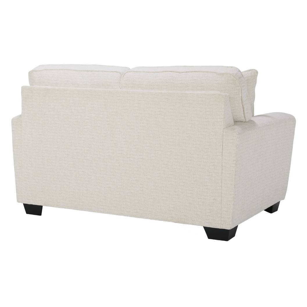 Causeuse en tissu beige pâle - Cashton
