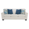 Sofa en tissu texturé avec coussins - Cashton