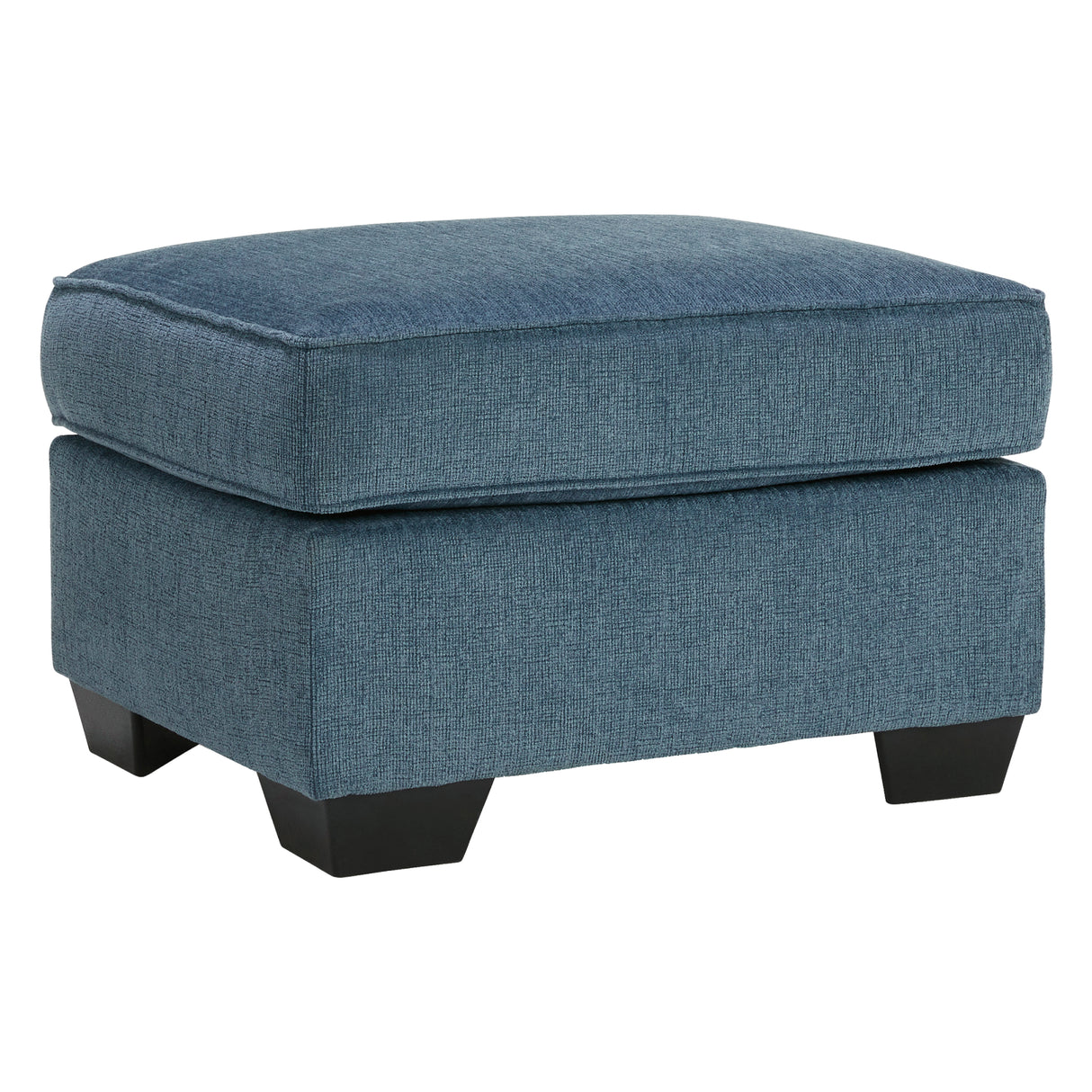 Ottoman Cashton en tissu bleu