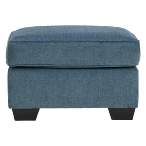 Ottoman Cashton en tissu bleu