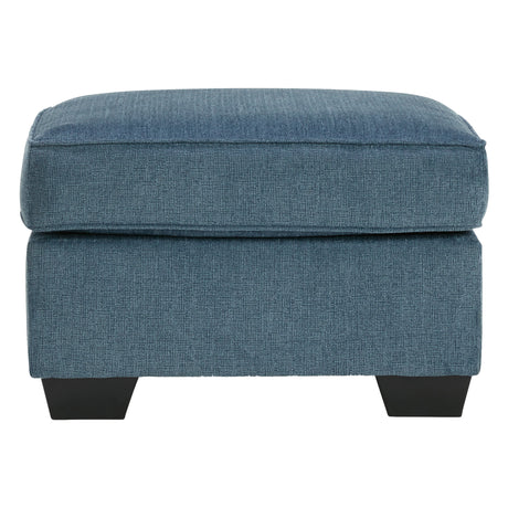 Ottoman Cashton en tissu bleu