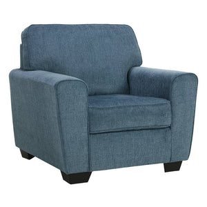 Fauteuil en tissu bleu - Cashton