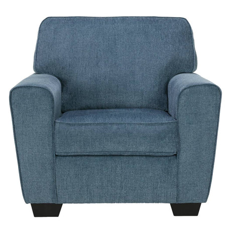 Fauteuil bleu en tissu - Cashton