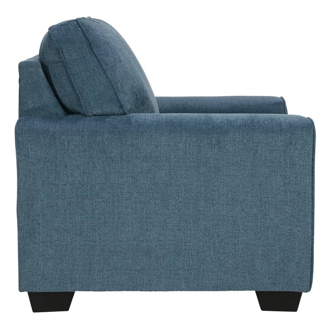 Fauteuil en tissu bleu - Cashton