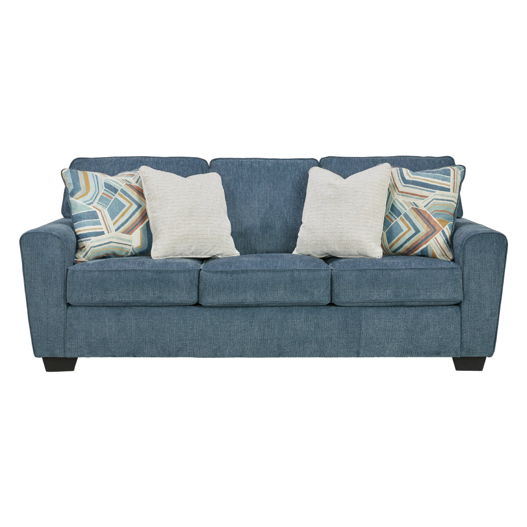 Sofa en tissu texturé avec coussins - Cashton