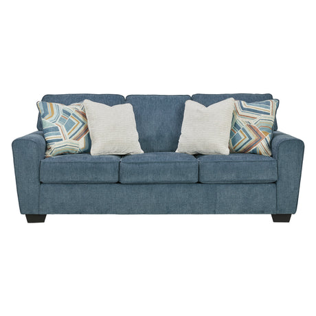 Sofa en tissu texturé avec coussins - Cashton