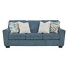 Sofa en tissu texturé avec coussins - Cashton