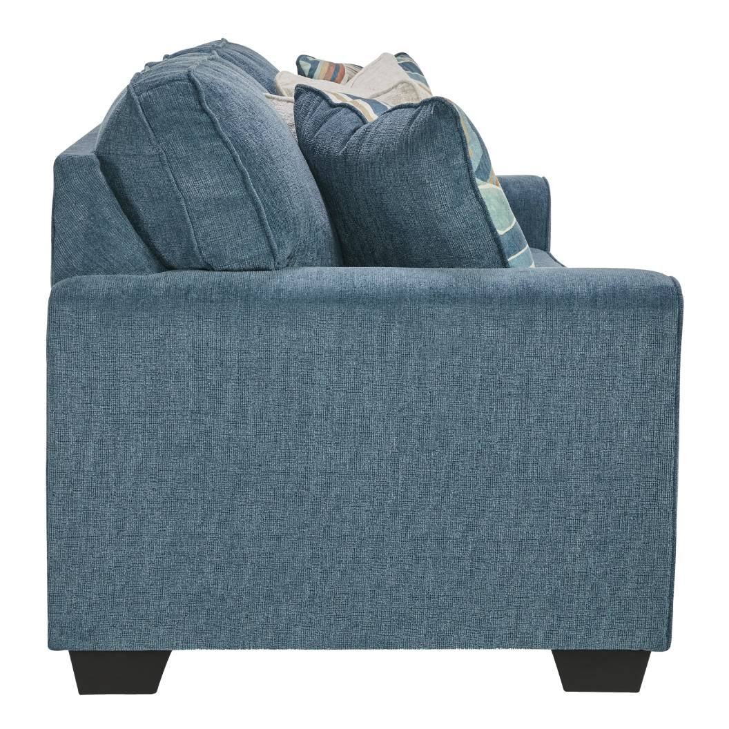 Sofa en tissu texturé avec coussins - Cashton