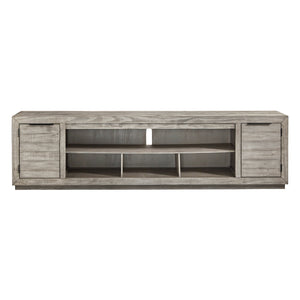 Meuble de télévision en bois gris pâle à 2 portes - Naydell