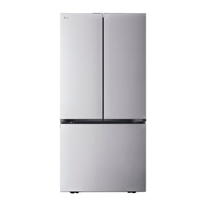 Réfrigérateur porte française 33 po 3 portes 20,8 pi³ Inox Machine à glaçons