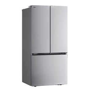 Réfrigérateur porte française 33 po 3 portes 20,8 pi³ Inox Machine à glaçons