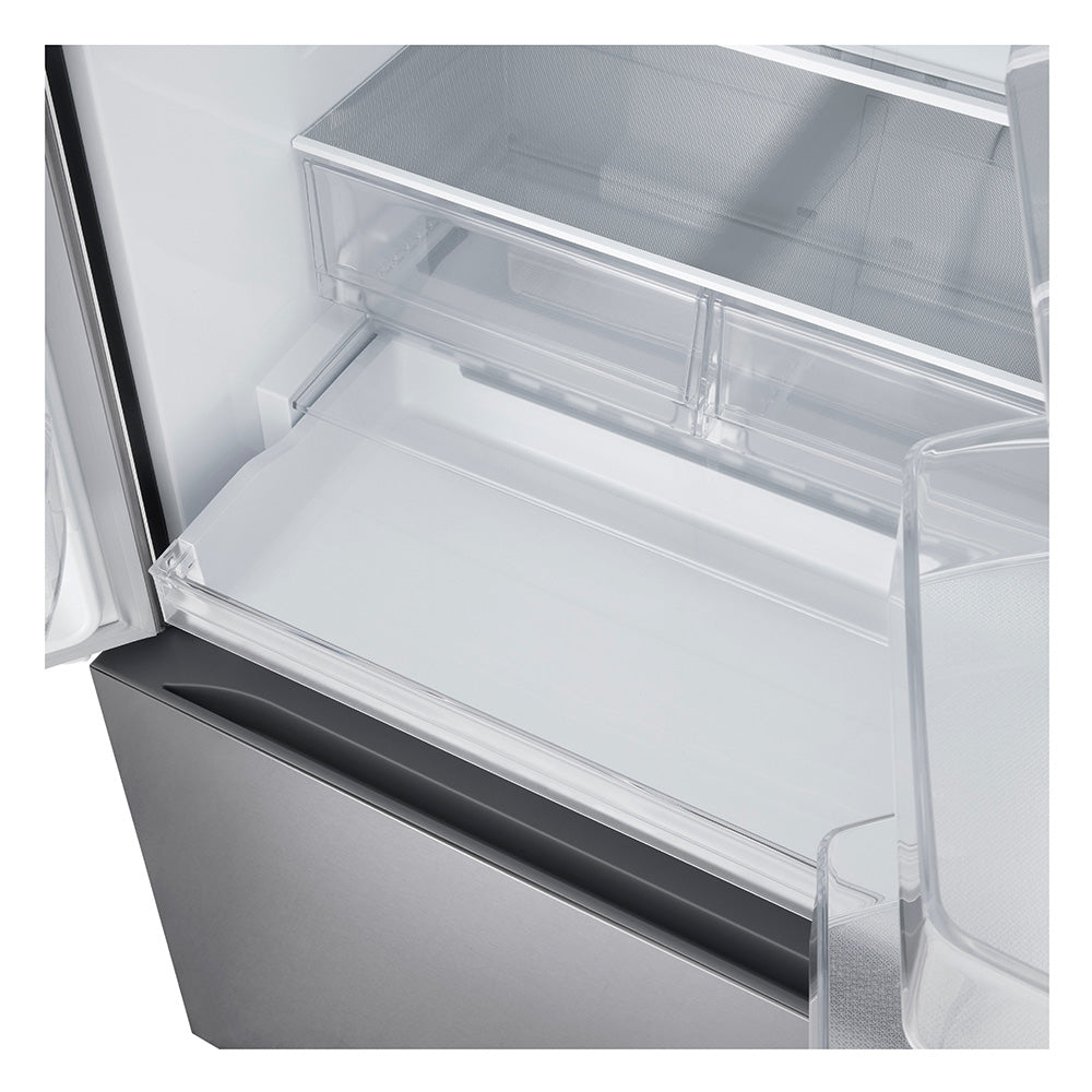 Réfrigérateur porte française 33 po 3 portes 20,8 pi³ Inox Machine à glaçons