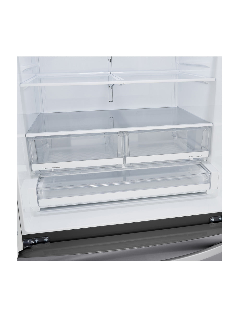 Réfrigérateur portes françaises Argent 36po
