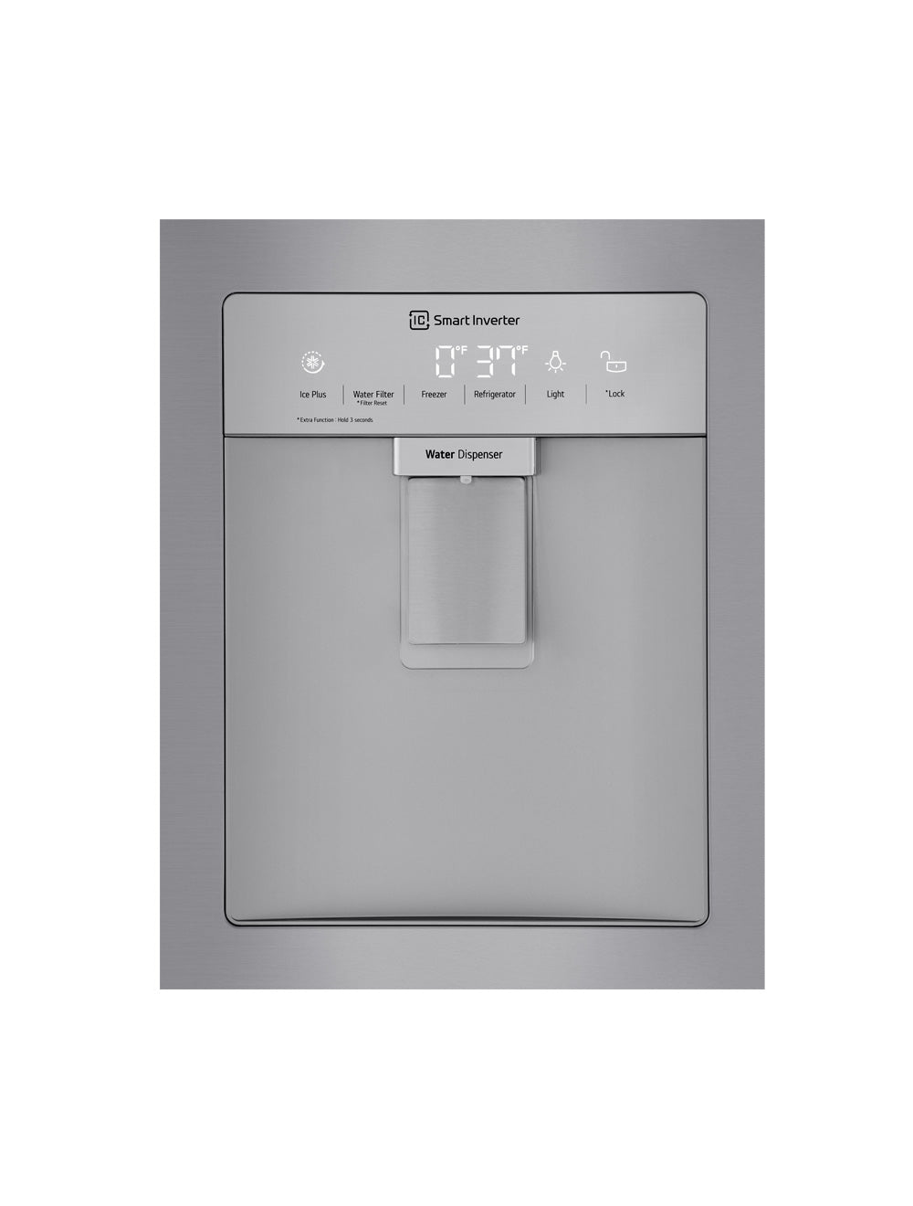 Réfrigérateur portes françaises Argent 36po