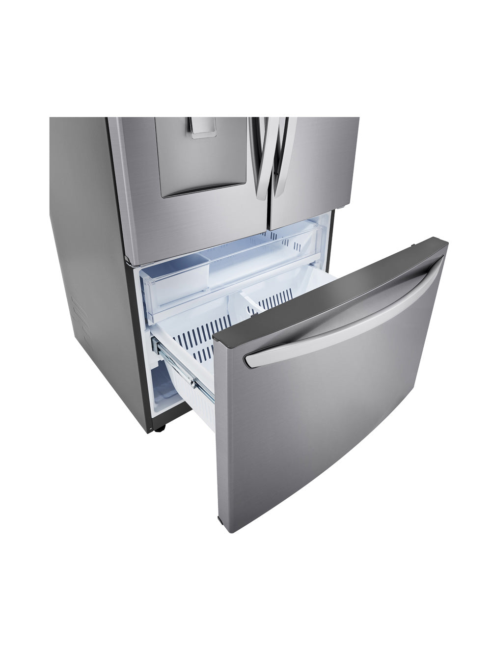 Réfrigérateur portes françaises Argent 36po