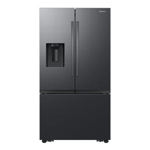 Réfrigérateur portes françaises Inox noir 36po