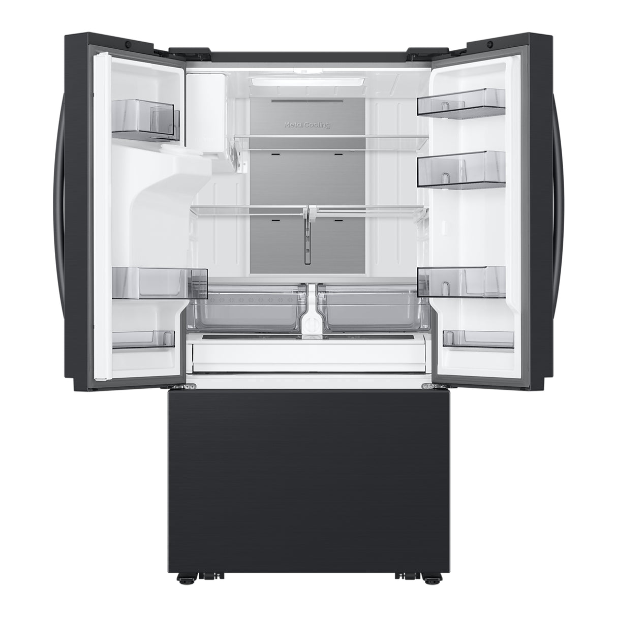 Réfrigérateur portes françaises Inox noir 36po